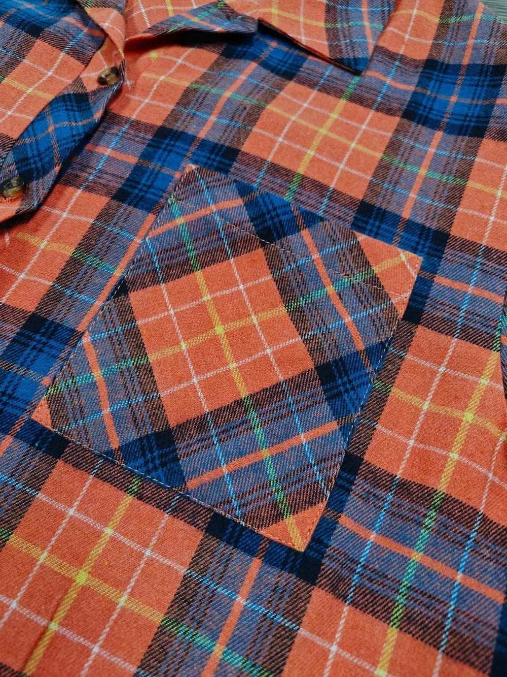 Plaid Collared Neck Long Sleeve Shirt - Trendsi - Flyclothing LLC