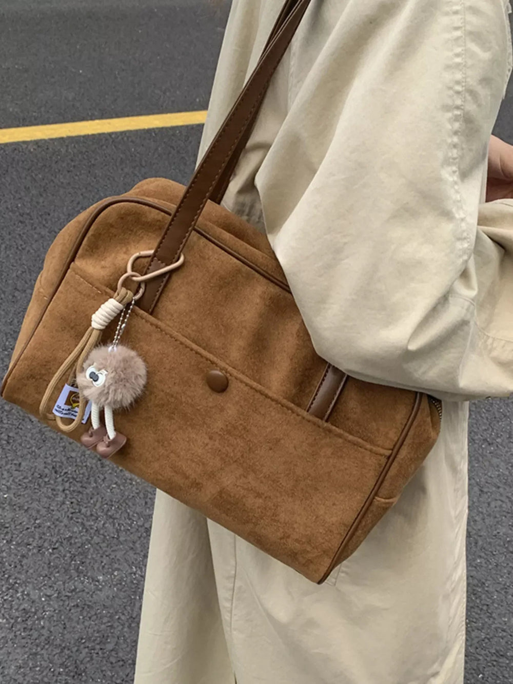 Vintage Handbag with Charm - Trendsi - Flyclothing LLC