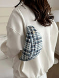 Plaid Wide Strap Crossbody Bag - Trendsi - Flyclothing LLC