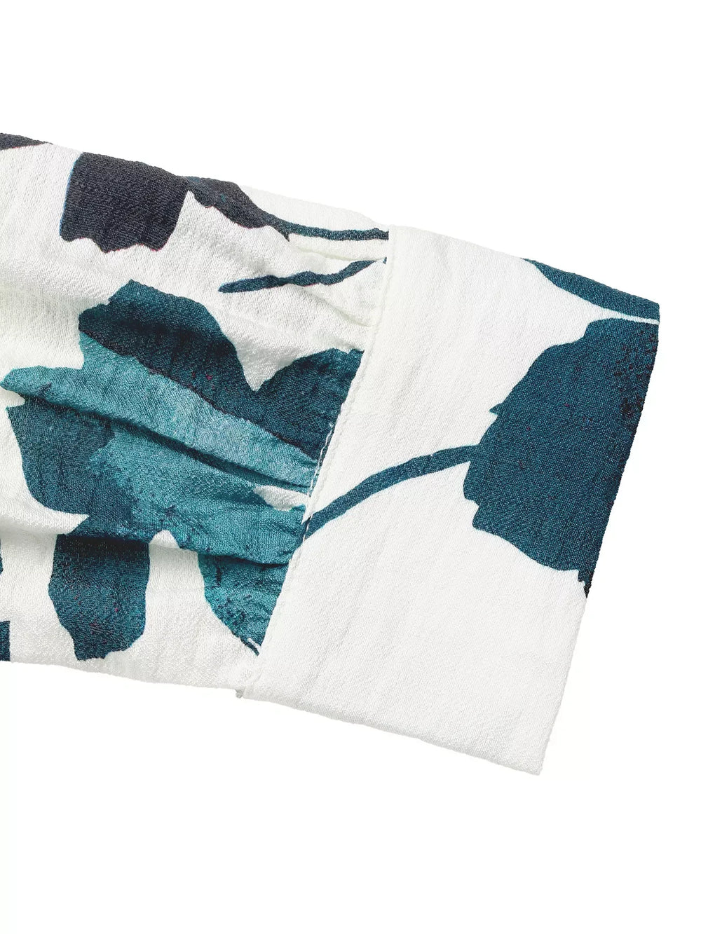 Printed V-Neck Long Sleeve Blouse - Trendsi - Flyclothing LLC