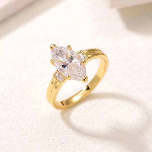 3 Carat Moissanite 925 Sterling Silver Ring - Trendsi - Flyclothing LLC