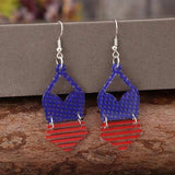 US Flag Pattern Acrylic Earrings - Trendsi - Flyclothing LLC