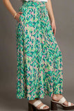 Umgee Full Size Mixed Print High Waist Wide Leg Pants Plus Size - Trendsi - Flyclothing LLC