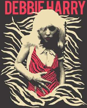 Debbie Harry Red Zebra Tee - Blondie - Flyclothing LLC