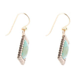 Diamond Days Blue Turquoise and Golden Earrings - Barse Jewelry - Flyclothing LLC