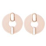 Discus Mother of Pearl Leather Earrings - Barse Jewelry - Flyclothing LLC