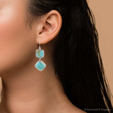 Drop Dead Gorgeous Blue Turquoise Sterling Silver Drop Earrings - Barse Jewelry - Flyclothing LLC