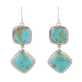 Drop Dead Gorgeous Blue Turquoise Sterling Silver Drop Earrings - Barse Jewelry - Flyclothing LLC