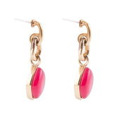 Drop Post Bordeaux Quartz Earrings - Barse Jewelry - Flyclothing LLC