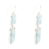 Drops of Blue Larimar Sterling Silver Earrings - Barse Jewelry - Flyclothing LLC