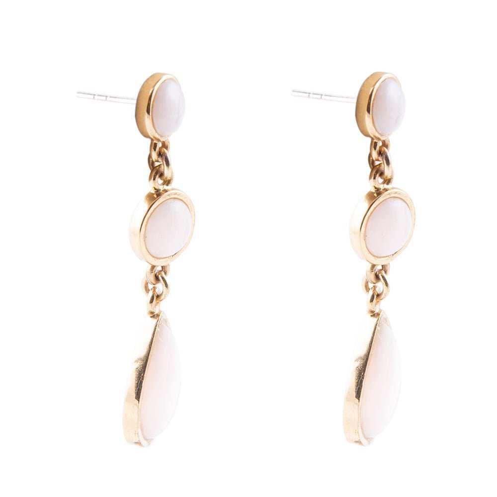 Drops of Pink Opal Earrings - Barse Jewelry - Flyclothing LLC