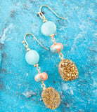 Druzy Drops Earrings - Barse Jewelry - Flyclothing LLC