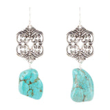 Durango Lace Turquoise Drop Earring - Barse Jewelry - Flyclothing LLC