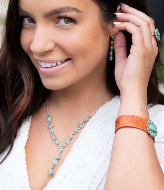 Durango Blue Turquoise and Sterling Silver Linear Post Earrings - Barse Jewelry - Flyclothing LLC