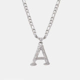 Titanium Steel Letter Pendant Necklace - Trendsi - Flyclothing LLC