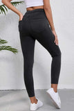 High Waist Jeans with Pockets - Trendsi - Flyclothing LLC