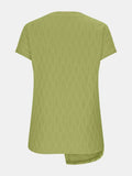 Full Size Round Neck Short Sleeve T-Shirt - Trendsi - Flyclothing LLC