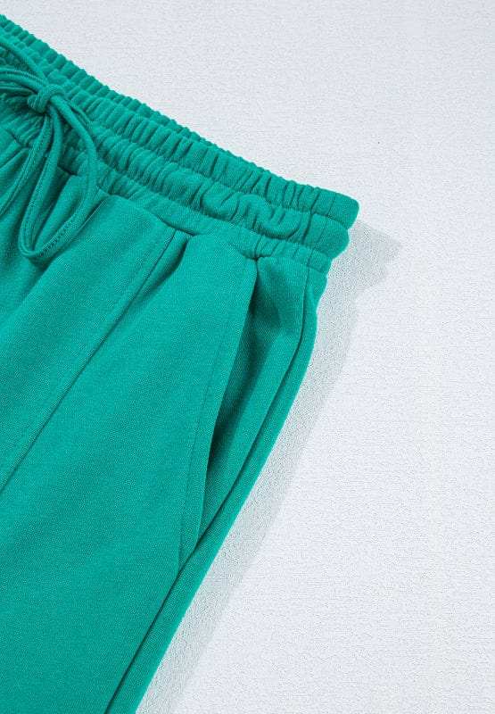 Full Size Round Neck Long Sleeve Top and Drawstring Pants Set - Trendsi - Flyclothing LLC