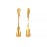 18K Gold-Plated Teardrop Drop Earrings - Trendsi - Flyclothing LLC