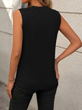 Round Neck Sleeveless Tank - Trendsi - Flyclothing LLC