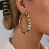 18K Gold-Plated Hoop Earrings - Trendsi - Flyclothing LLC