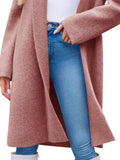 Open Front Longline Coat - Trendsi - Flyclothing LLC