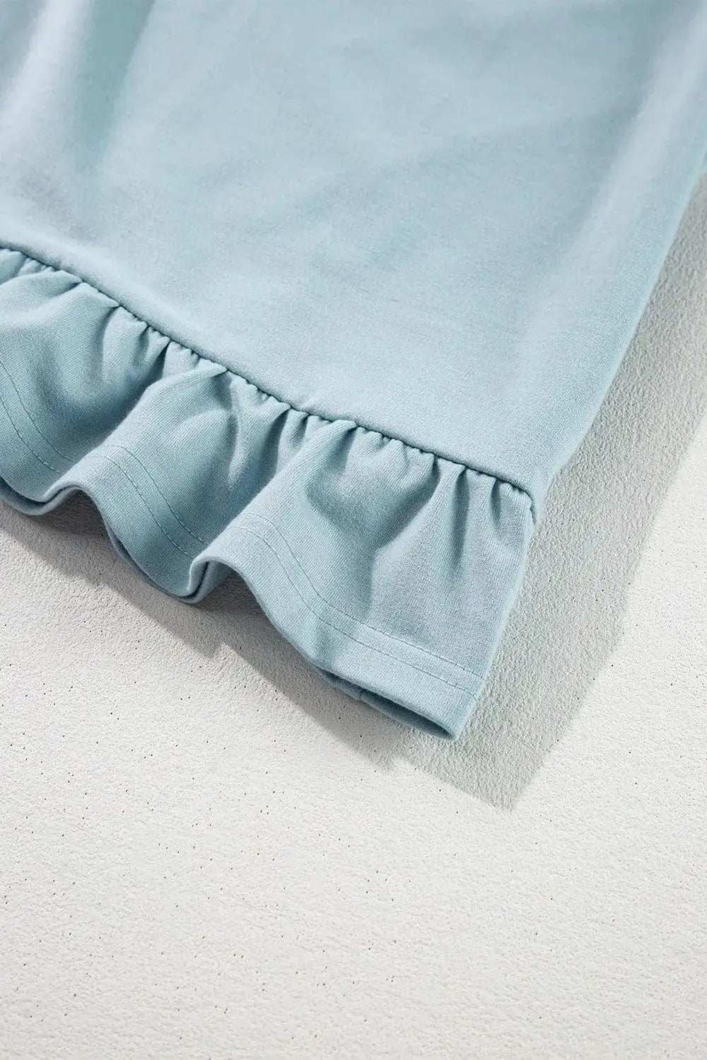 Drawstring Ruffled Dropped Shoulder Long Sleeve Hoodie - Trendsi - Flyclothing LLC