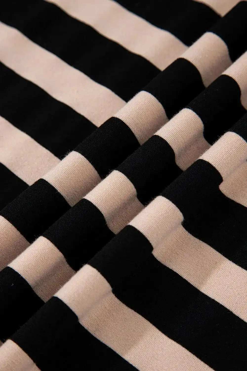 Stripe Casual Round Neck Tee Dress with Pockets - Trendsi - Flyclothing LLC