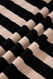 Stripe Casual Round Neck Tee Dress with Pockets - Trendsi - Flyclothing LLC