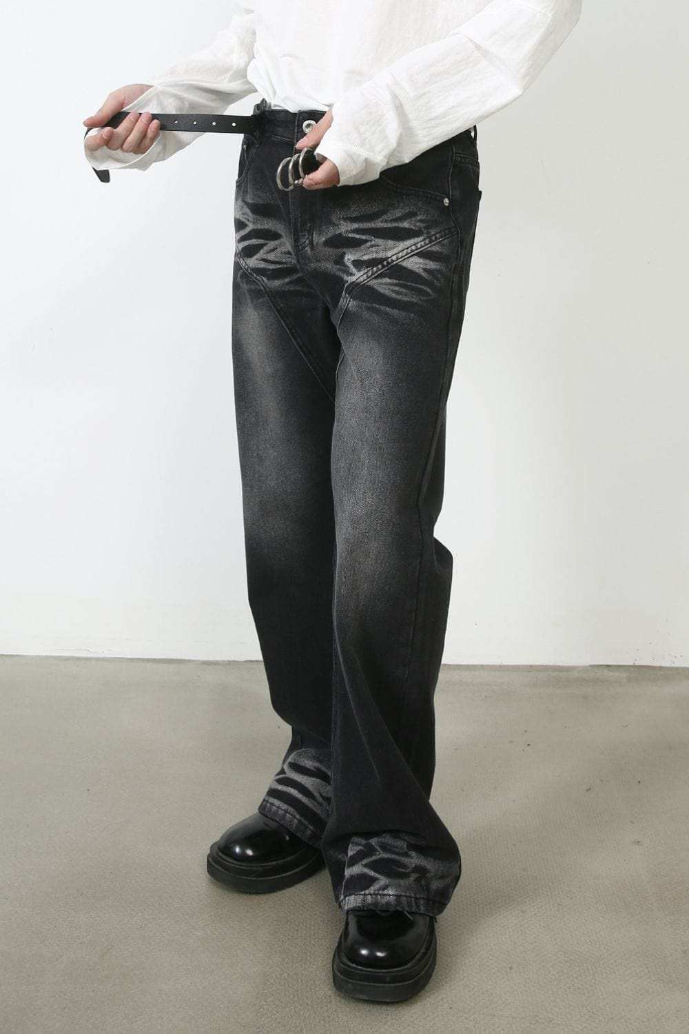 Men's Mid Rise Jeans with Pockets - Trendsi - Flyclothing LLC