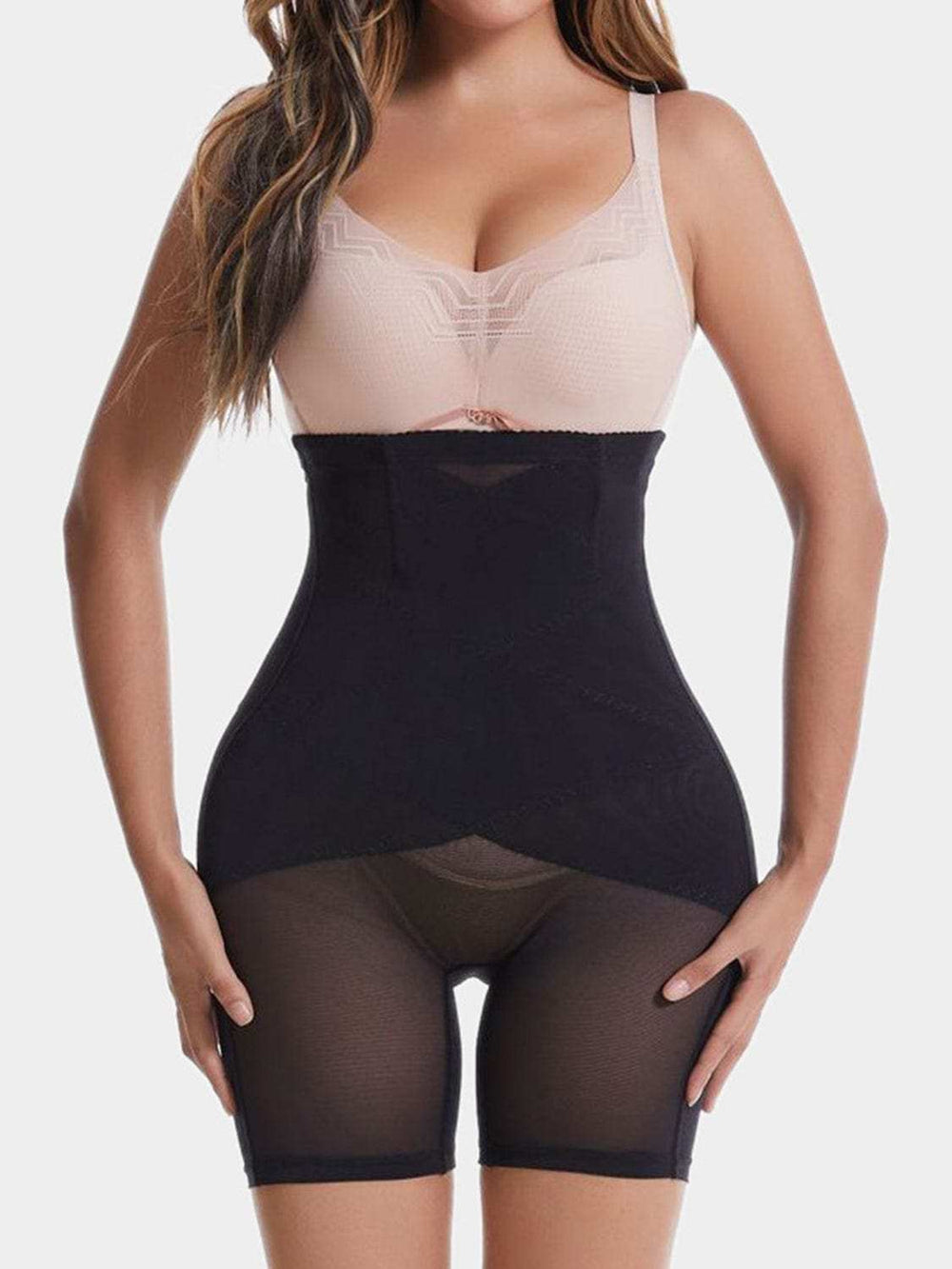 Full Size High Waist Butt Lifting Shaping Shorts - Trendsi - Flyclothing LLC