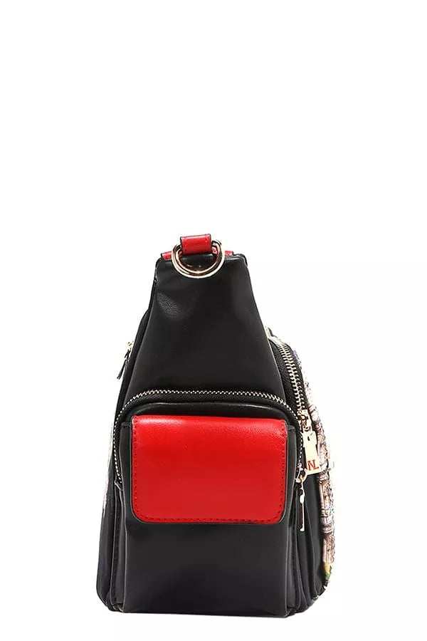 Nicole Lee USA Martha Travels Italy Multi Pocket Shoulder Bag - Trendsi - Flyclothing LLC