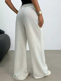 Wide Leg Drawstring Sweatpants - Trendsi - Flyclothing LLC