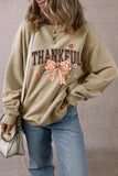 THANKFUL Bow Round Neck Long Sleeve Sweatshirt - Trendsi - Flyclothing LLC