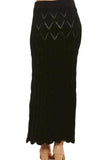 ADORA Scallop Trim Detail Knit Skirt - Trendsi - Flyclothing LLC