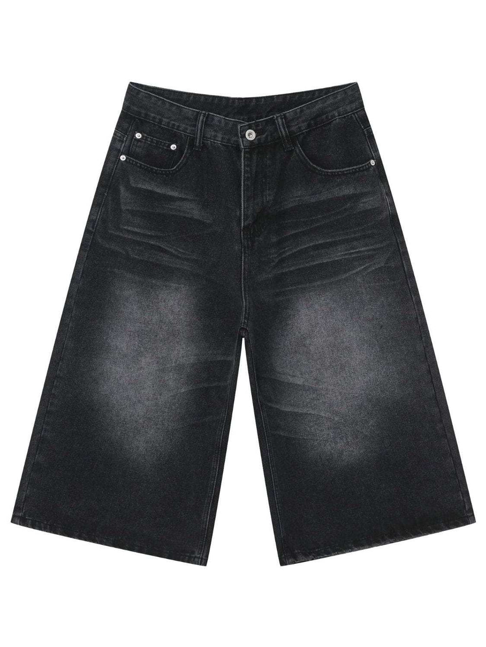 Men's Washed Denim Shorts with Pockets - Trendsi - Flyclothing LLC