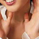 Interlocked Titanium Steel Necklace - Trendsi - Flyclothing LLC