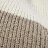 Color Block Knit Hat with Pom-pom - Trendsi - Flyclothing LLC