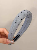 Polka Dot Polyester Wide Headband - Trendsi - Flyclothing LLC