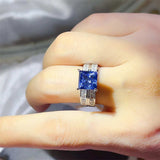 3 Carat Moissanite 925 Sterling Silver Ring - Trendsi - Flyclothing LLC