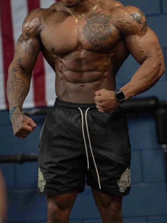 Men's Plus Size Drawstring Waist Shorts - Trendsi - Flyclothing LLC