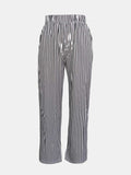 Striped Pants with Pockets - Trendsi - Flyclothing LLC