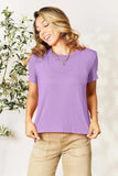 Basic Bae Bamboo Full Size Round Neck Short Sleeve T-Shirt Plus Size - Trendsi - Flyclothing LLC
