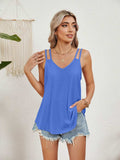 Florira Cutout Eyelet Tank - Trendsi - Flyclothing LLC