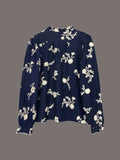 Flower Button Up Long Sleeve Shirt - Trendsi - Flyclothing LLC