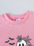 Children's Halloween Graphic Sweatshirt and Flare Pants Set - Trendsi - Flyclothing LLC