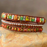 Natural Stone Woven Bracelet - Trendsi - Flyclothing LLC