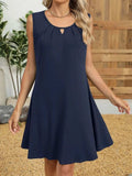 Round Neck Sleeveless Dress - Trendsi - Flyclothing LLC