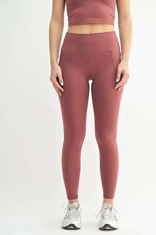 MONO B Venice Cloud Light Sculpt High-Waisted Leggings - Trendsi - Flyclothing LLC