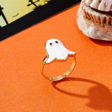 Halloween Ghost 18K Gold-Plated Ring - Trendsi - Flyclothing LLC